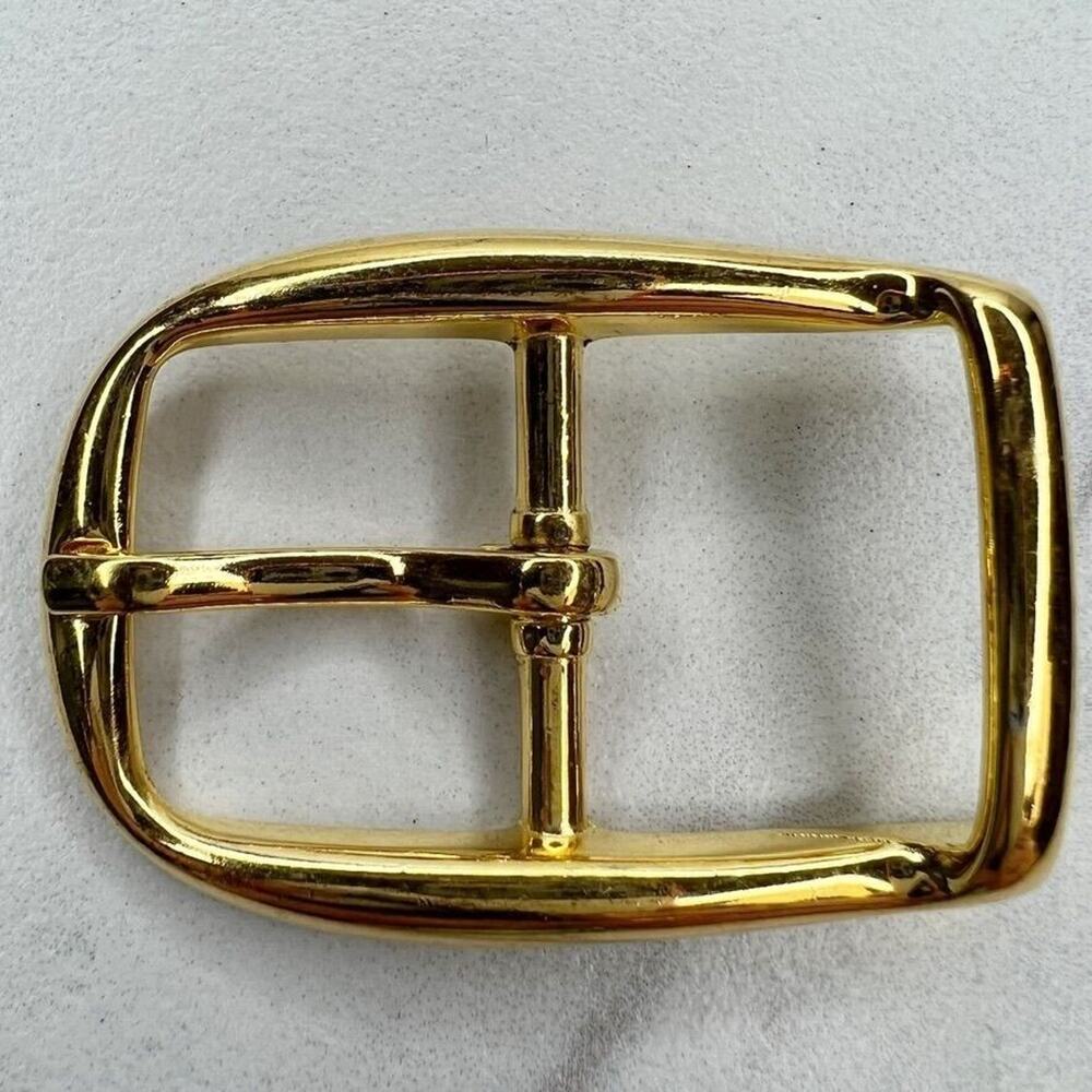 Vintage Gold Tone Simple Basic Belt Buckle for up to 1 Inch Belt